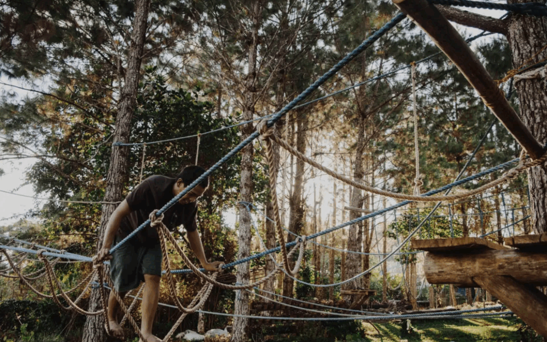 DIY Camping Obstacle Course